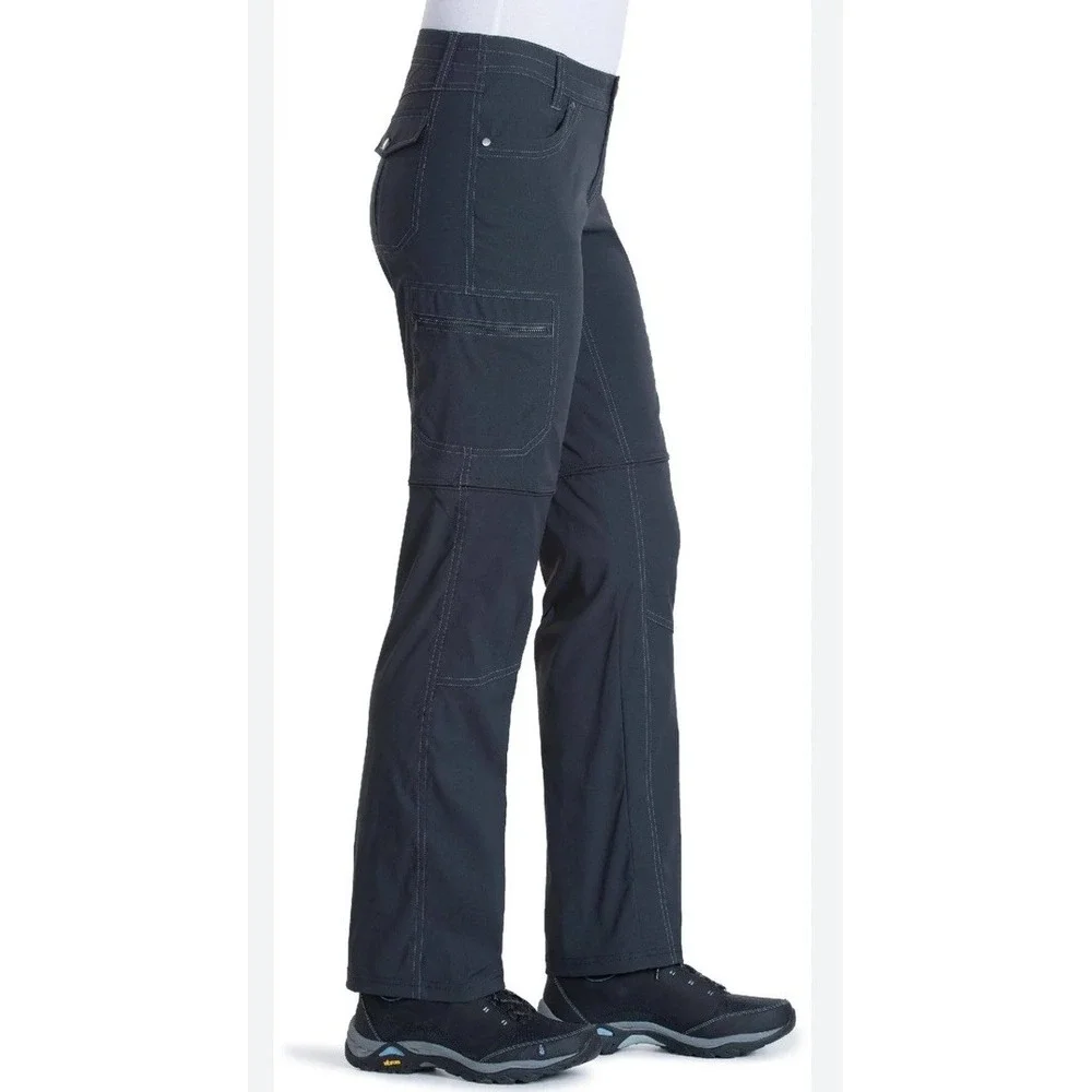 Kuhl Kliffside Pants Women's Size 2 Reg Convertible Zip Off Cargo Hiking Gray - Picture 1 of 16